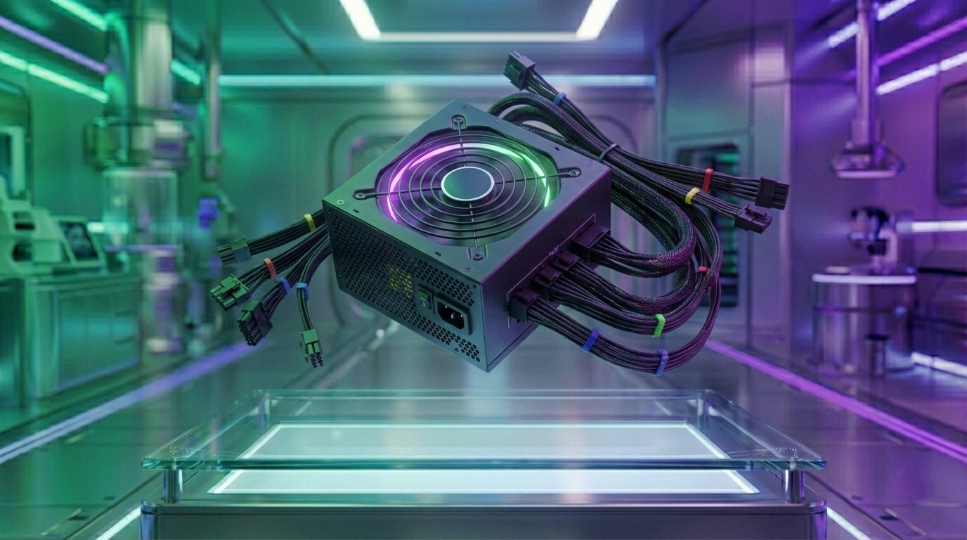 Alimentation qui flotte dans un laboratoire dédié à l'ia